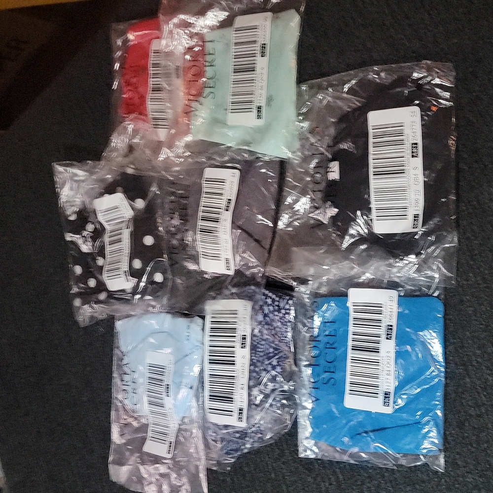 Lot of 8 Victoria Secret Panties. Assorted. Size small.